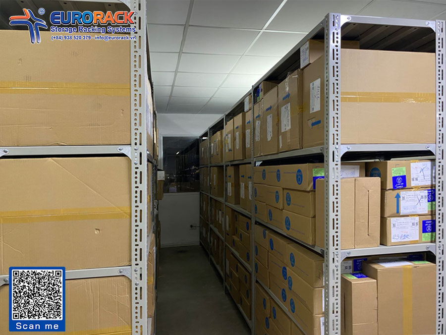 V Hole Steel Shelf