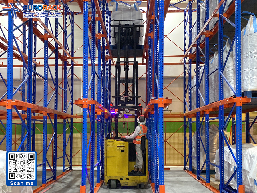 Kệ drive-in chịu tải nặng cho lưu trữ pallet sâu