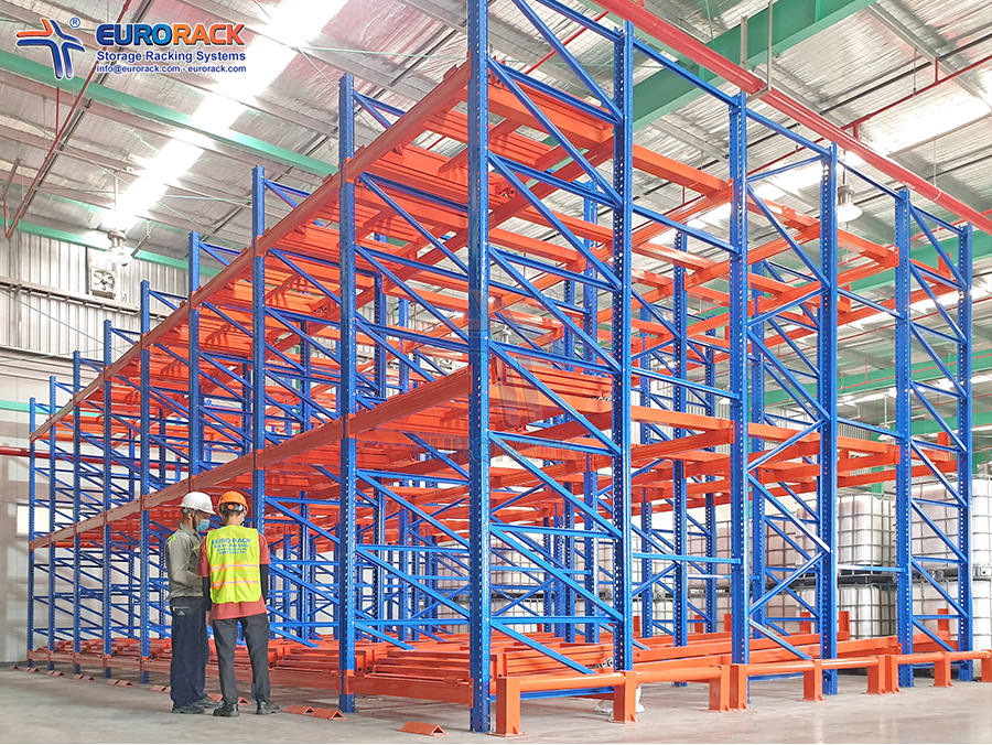 Kệ chứa hàng Push Back