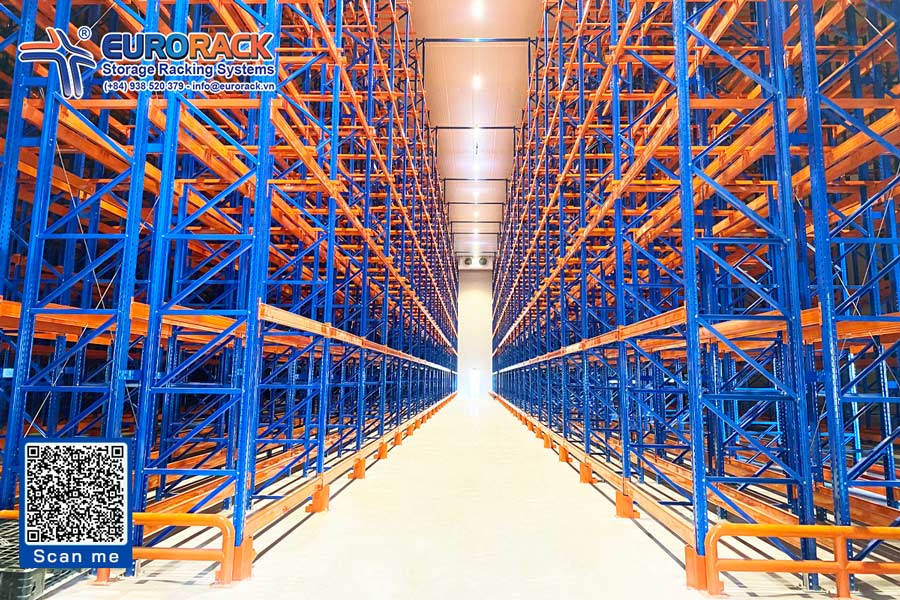 Eurorack thi công lắp đặt công trình Kệ kho lạnh Long An