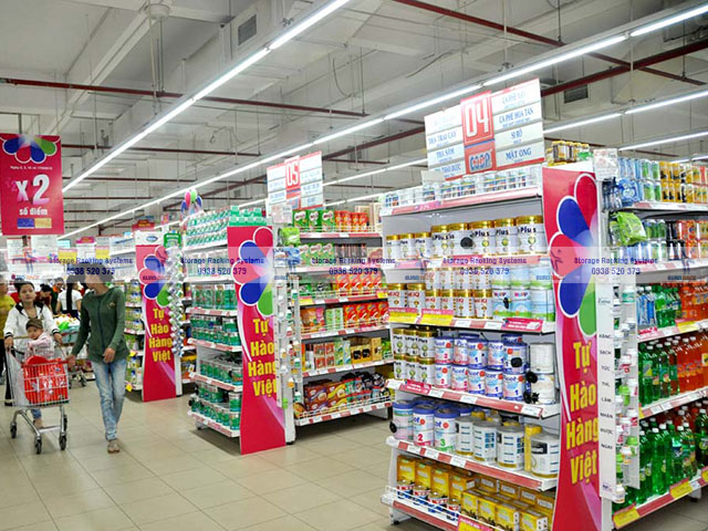 Dự án kệ siêu thị tôn liền