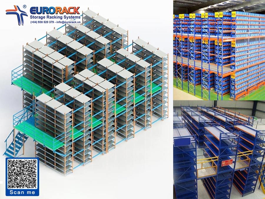 Multi-Tier Mezzanine Rack