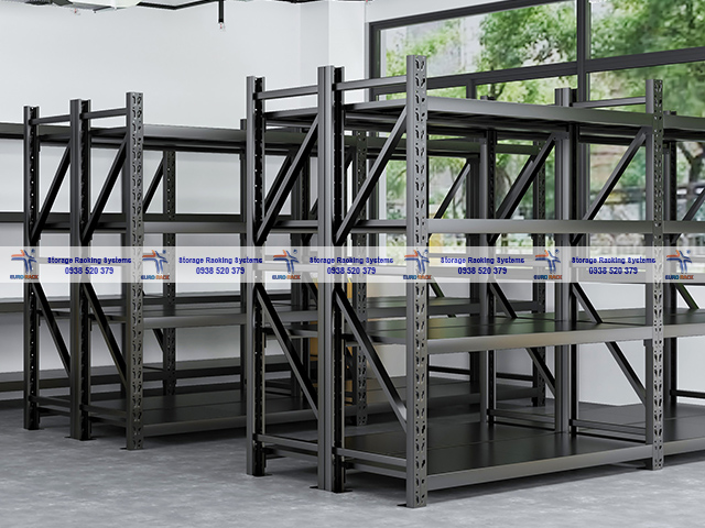 Enhance the Aesthetic of Office Steel Shelving with Matte Black Powder Coating
