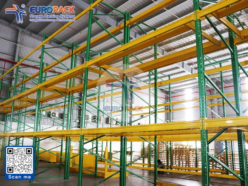 Hệ thống kệ Selective sau khi hoàn thiện lắp đặt tại kho hàng