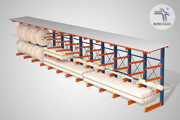 Bổ sung thêm mái che cho kệ chứa nhôm thép ngoài trời