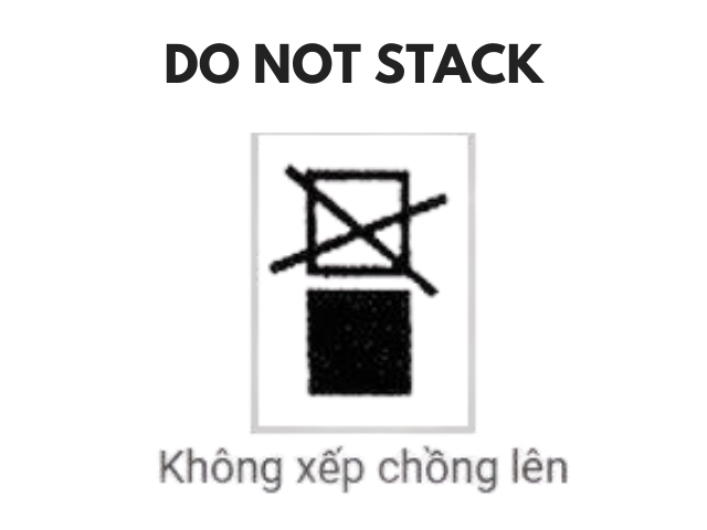 Ký hiệu không xếp chồng thùng hàng