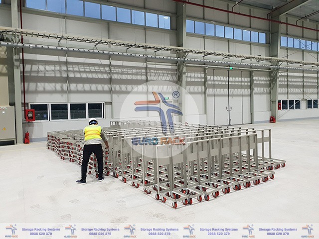 Eurorack sản xuất xe đẩy hàng hóa mạ kẽm giá rẻ, chất lượng cao, bảo hành 12 tháng