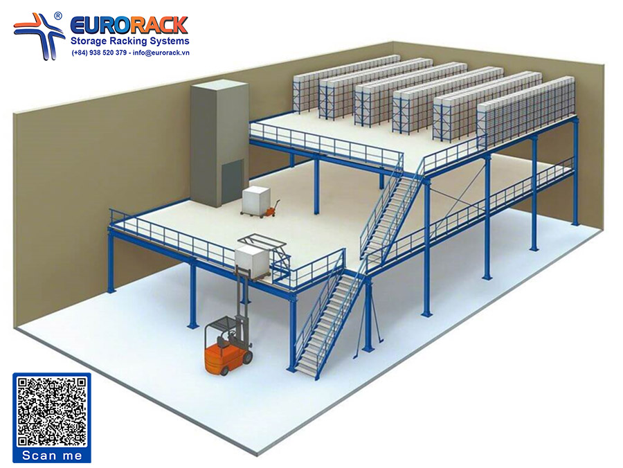 Multi-Tier Mezzanine Rack