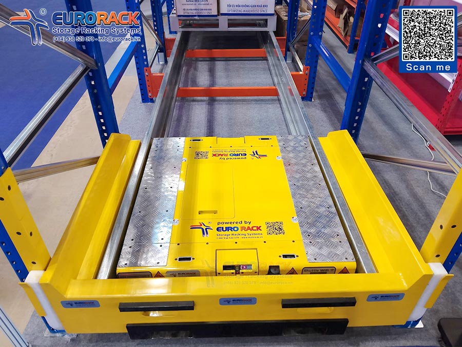 Robot Wifi Shuttle Racking - Save space up to 79%